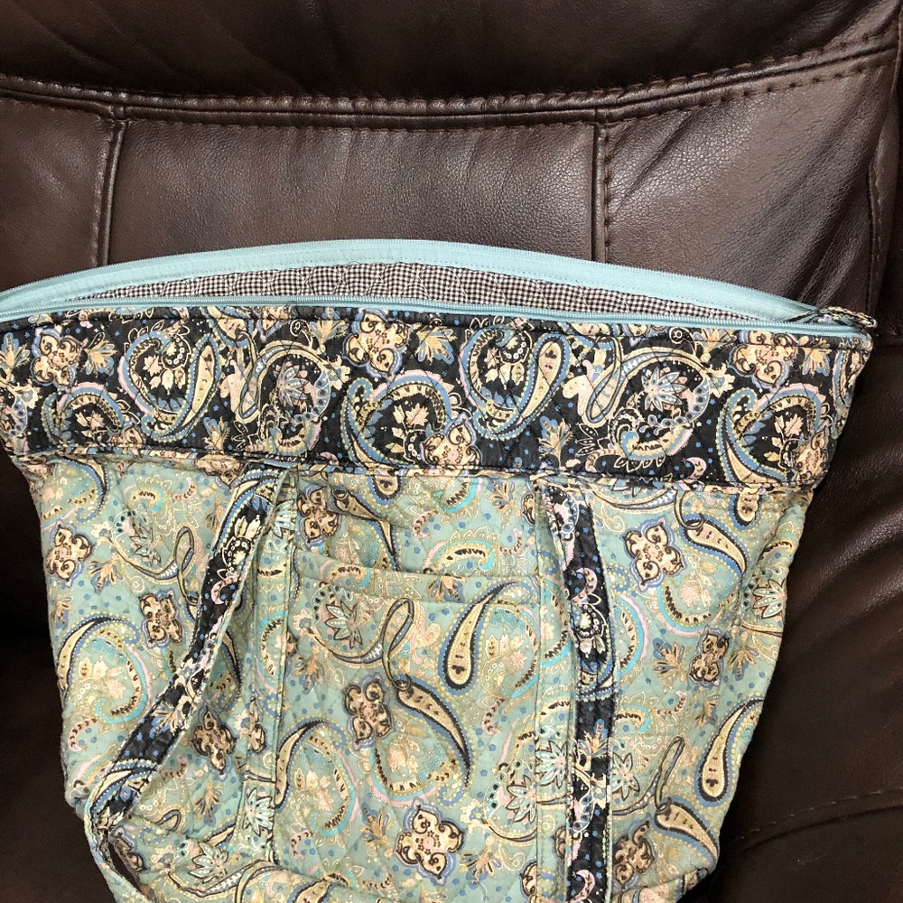 Paisley cotton tote bag